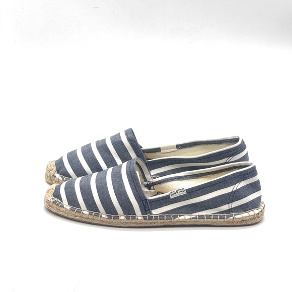 Soludos light blue and White Striped Espadrilles - Picture 3 of 5